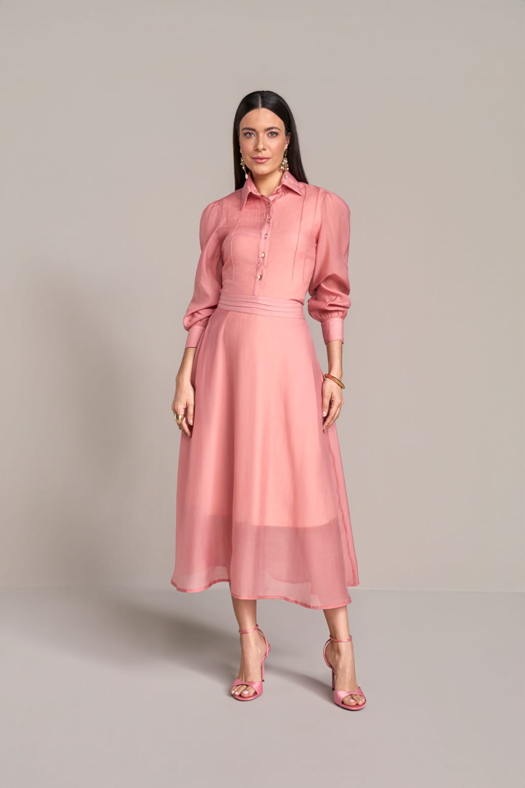 Vestido Feminino Laura Rosa