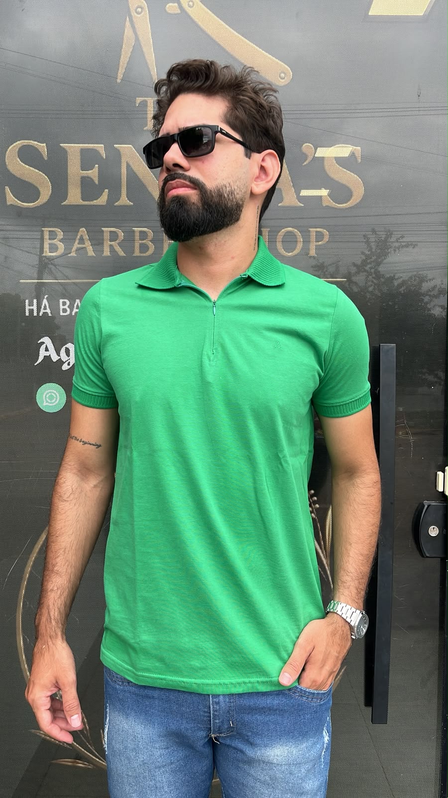Polo Premium com fecho em ziper