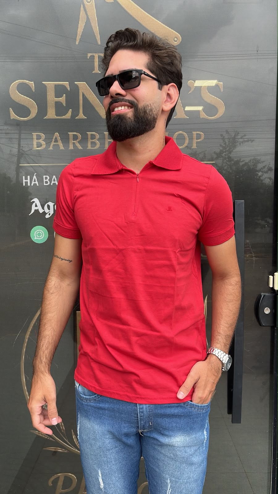 Polo Premium com fecho em ziper