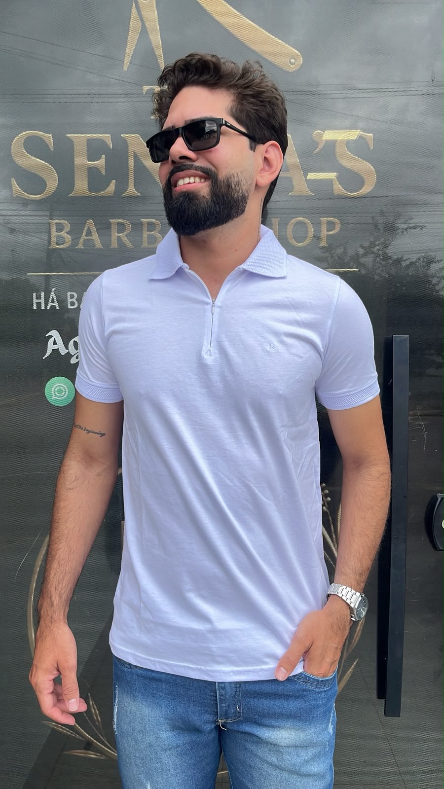 Polo Premium com fecho em ziper