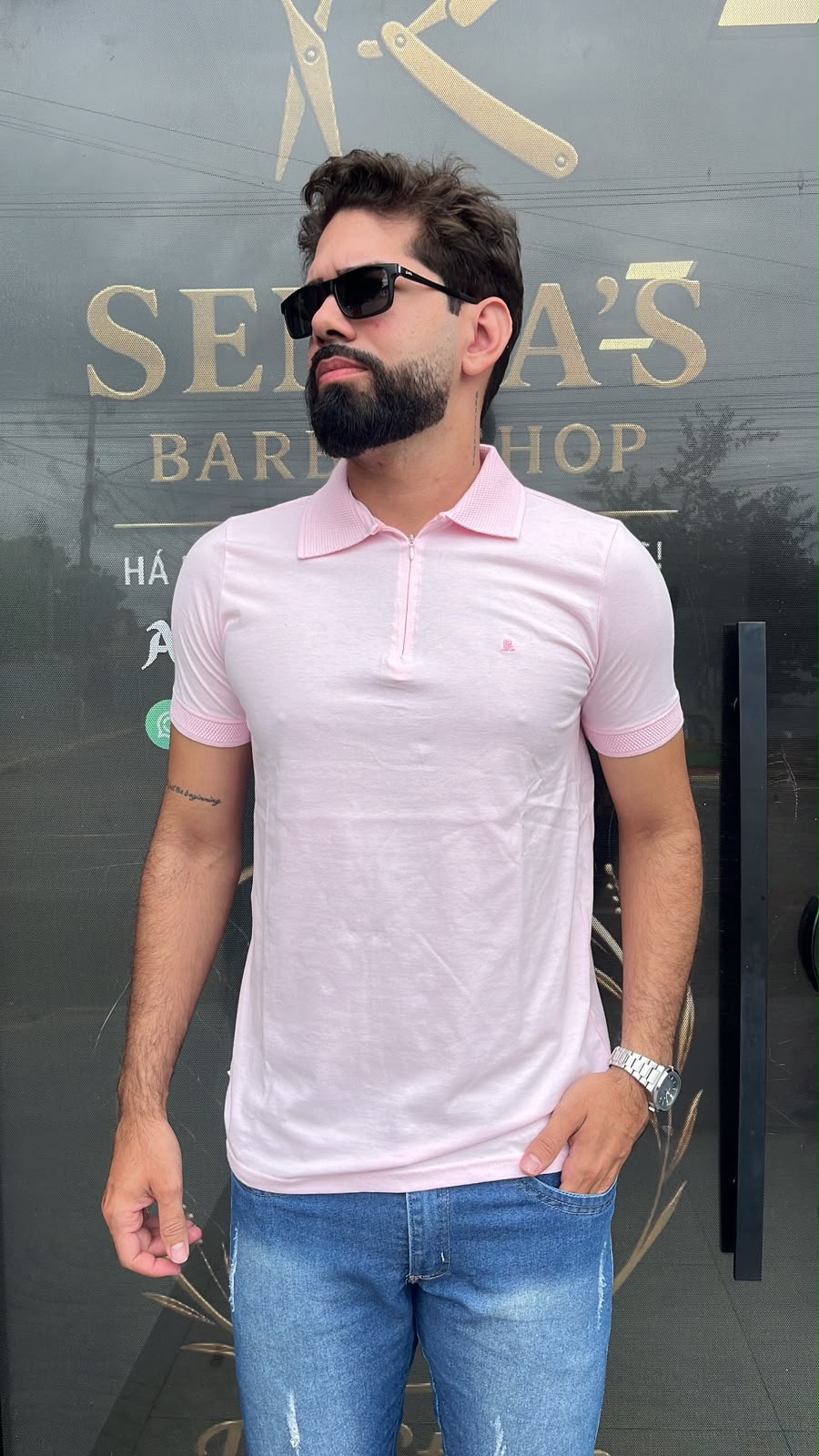 Polo Premium com fecho em ziper