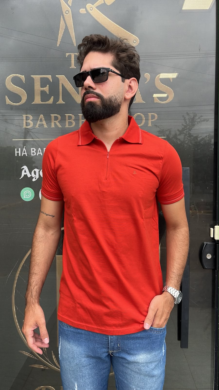Polo Premium com fecho em ziper